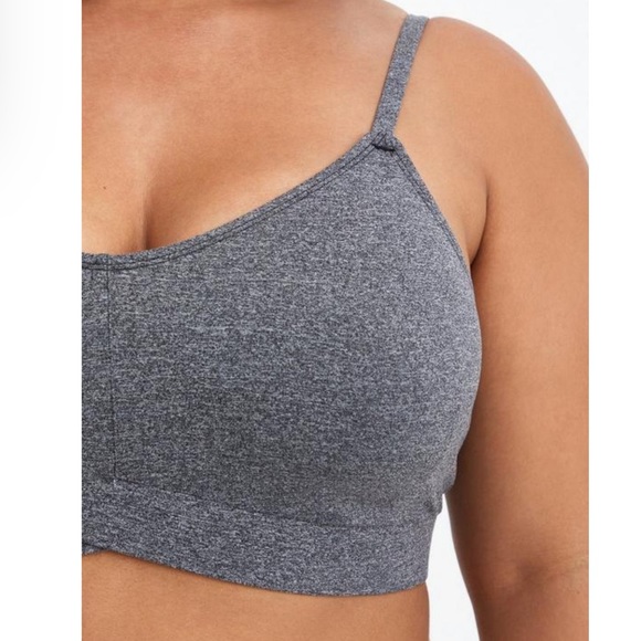 Torrid Lightly Lined Heather Cross Front Bralette, NWT - Picture 3 of 12